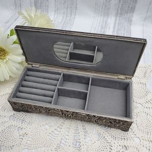Vintage Godinger Silver Lidded Jewelry Box